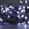 100 LED OUTDOOR WHITE Christmas Decoration lights with black cable or Party lights, festive lights