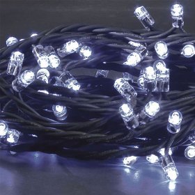 200 LED OUTDOOR WHITE Christmas Decoration lights with black cable or Party lights, festive lights