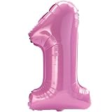 Pink #1 Jumbo 28" Foil Balloon Party Supplies