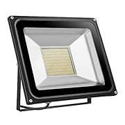 CHUNNUAN LED Flood Light 10W 20W,30W 50W,100W,150W,200W, 300W,500W Waterproof, IP65, Instant On,CE and ROHS Certified Aluminium Strahler 110V (100w warm)