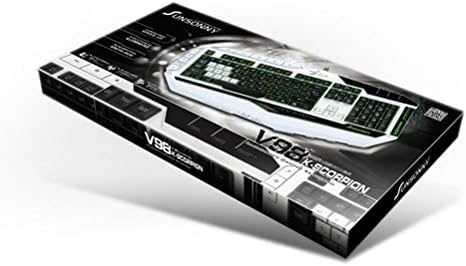 Sunsonny White Sk-v98 Waterproof Blue LED Illuminated Backlight Multimedia USB Wired Pc Desktop Gaming Keyboard