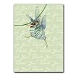 Thank You with Forget-me-not Fairy - 5" x 7" Vellum Overlay Greeting Card