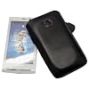 Suncase Ledertasche (Lasche mit R�ckzugfunktion) f�r Sony Ericsson Xperia X10 / X-10 schwarz