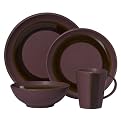 Narrow Rim 16-pc. Dinnerware Set - Peony Ruby