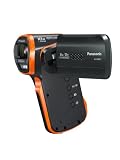 Panasonic HX-WA3EB-H Full HD 1920 X 1080 Tough Vertical Camcorder - Black/Orange (16MP, 5m Waterproof, -10 C Freezeproof, Dustproof, Still Images, 18x Intelligent Zoom) 2.6 inch LCD