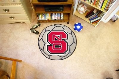 Buy North Carolina State Wolfpack NCAA Soccer Ball Round Floor Mat (29) by Fan Mats