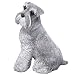 Sandicast Gray Schnauzer-Unclipped Original Size Figurine Color:Gray