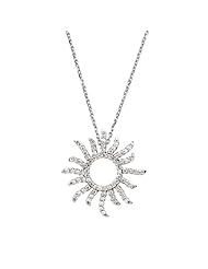 3/8 ct tw Diamond Sun Necklace