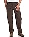 Carhartt Men's Loose Fit Washed Duck Double-Front Utility Work Pant, Dark Brown, 36W x 30L