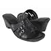 White Mountain Angus Black sandals