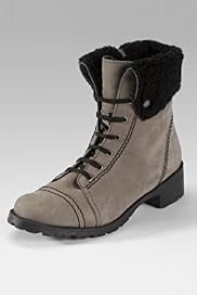 Limited Collection Leather Faux Fur Cuff Boots