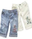 Greendog Baby Girl 3D Rose Denim Pants