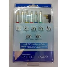 6 FT (1.8 m) Component & Composite AV Cable for Sony PSP2000 Slim