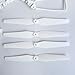 NiGHT LiONS TECH Replacement Spare Parts for Syma X8 X8C X8W Venture RC Quadcopter 4pcs Main Blade Propeller & 4pcs Propeller Protectors Blades Frame & 4pcs Landing Skid (White)