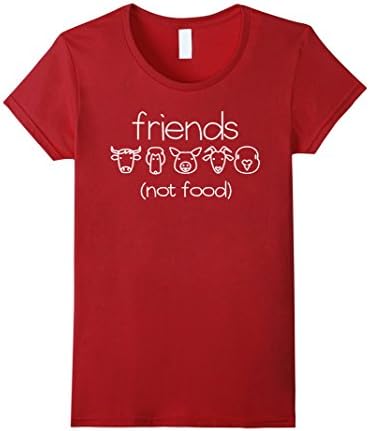 Women's Vegan Shirt for Women - Men Vegetarian T Shirts Small Cranberry