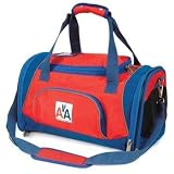 Sherpa AMERICAN AIRLINES Official Duffle Pet Carrier & Tote Bag.Color-Red/Blue,Size-Medium (16L x 9.5W x 10H)