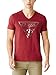 Guess Men's Bordeaux Logo V-Neck Tee