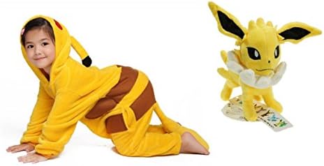 Pokemon Jolteon Plush Soft Toy Pikachu Halloween Kids Clothes 24M