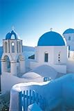 Retail Furnitures item: Santorini (Church Domes in Sunlight) Art Poster Print - 24