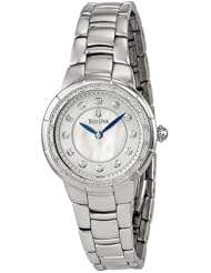 Bulova Womens 96R174 Diamond Set Case Watch