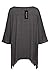 ANGVNS Fashion Women Casual O-Neck Batwing Sleeve Loose Irregular Top Blouse