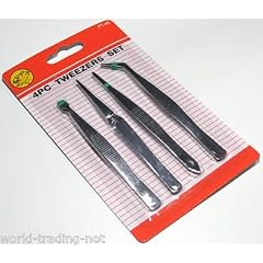 Pinzetten-Set 4-teilig rostfrei 110mm PINZETTE