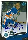Bob Nystrom Autographed/Hand Signed Hockey Card (New York Islanders) 2000 UD Legends #84