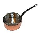 IMAGE OF Authentic French COPPER SAUCEPAN (pan/pot/casserole) - 14 cm = 5 1/2