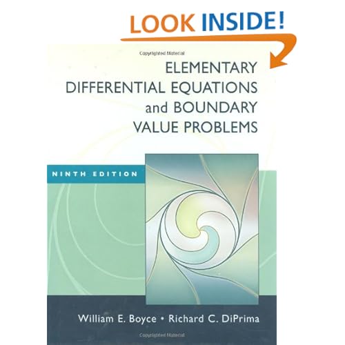 Elementary Differential Equations and Boundary Value Problems
