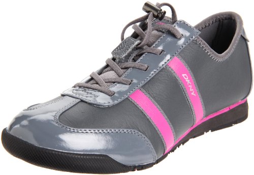 DKNY Women's Foundation Slip-On Fashion Sneaker,Charcoal,7 M US