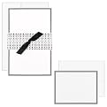 Wedding Invite Kit Black White Dots with Ribbon 50ct