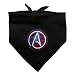 Atheist Atheism Symbol In Space Dog Pet Bandana - Black