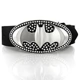 Hip Hop Wholesale - BATMAN SILVER STYLE ICED OUT BELT BUCKLE 1