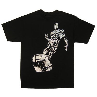 MARVEL COMICS SHIMMER SILVER SURFER T SHIRT