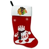 Chicago Blackhawks Snowman Felt Stocking