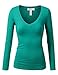 J.TOMSON Women's Plain Basic Long Sleeve Crew Neck T-Shirt