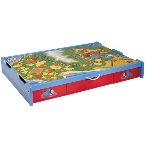 Thomas and Friends Wooden Railway Under-the-Bed Trundle Play Table