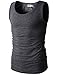 H2H Mens Casual Slim Fit Basic Designed Lightweight Sleeveless Round Neck Tank Tops