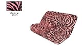Black and Pink Zebra Tiger Print Bench Car Truck SUV Seat Cover