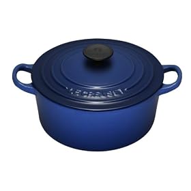 Le Creuset Cast Iron Round Casserole, Graded Blue, 18 cm