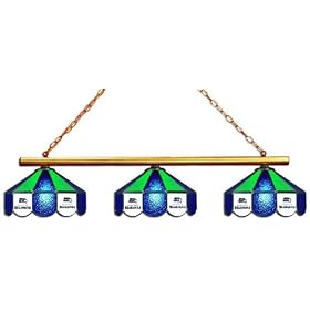 Seattle Seahawks 3pc SWAG STAINED GLASS POOL BILLIARD TABLE LAMP LIGHT