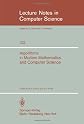 Algorithms in Modern Mathematics and Computer Science: Proceedings, Urgench, Uzbek Ssr, September 16-22, 1979 (Lecture Notes in Computer Science)