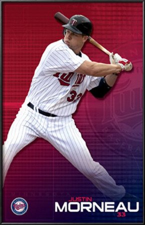 Minnesota Twins - Justin Morneau Lamina Framed Poster Print, 22x34