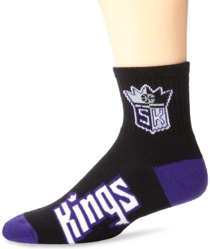 NBA Sacramento Kings Men's Team Quarter Socks, Large
