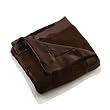 Elegant Baby Plush Microfiber Blankie - Chocolate