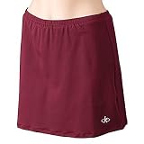 Womens Balle de Match Power-Up Skort-Burgundy