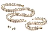 White 6-7mm AA Freshwater Pearl Set 18 inch