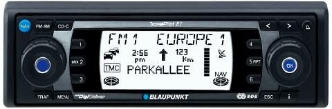 Blaupunkt TravelPilot E1 CD-Tuner mit Navigationssystem schwarz/blau/rot