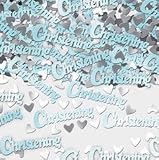 Review PartyExplosion  / Christening Blue Table Confetti
