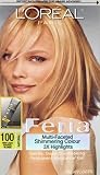L'Oreal Feria Multi-Faceted Shimmering Colour 3X Highlights Permanent Haircolour Gel 100 Pure Diamond - Very Light Natural Blonde